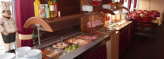 "Buffet während der Schifffahrt "